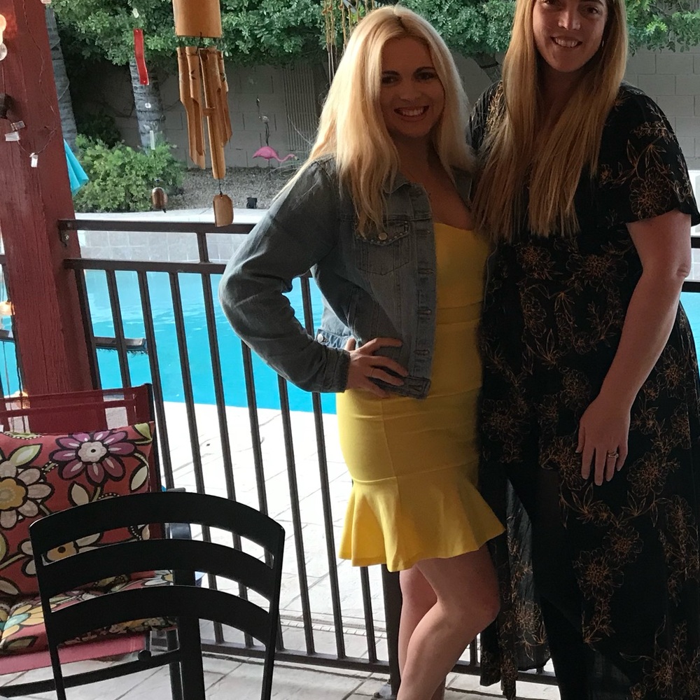 Yellow sun dress